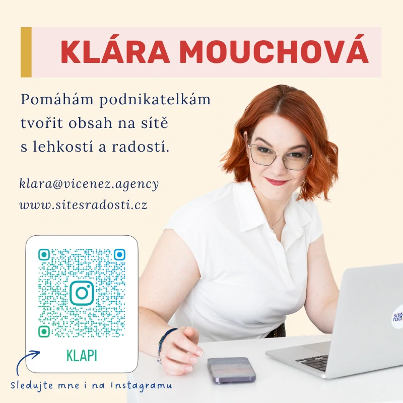 sitesradosti.cz | Klára Mouchová | Jak na efektivní sociální sítě pro podnikatelky