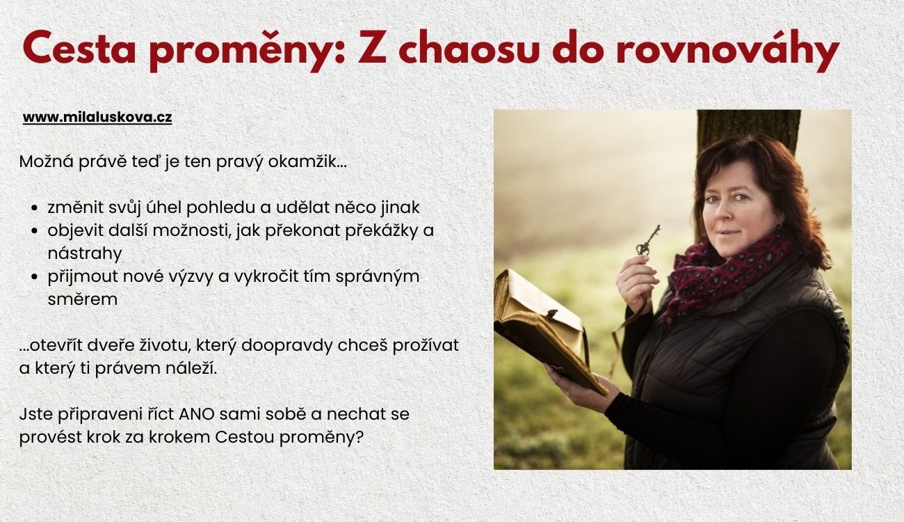 Míla Lusková je profesionální koučka a průvodkyně Cestou proměny. Nabízí živlový a systemický koučink, mentoring, online kurzy a podporu osobního rozvoje skrze moudrost čtyř živlů.