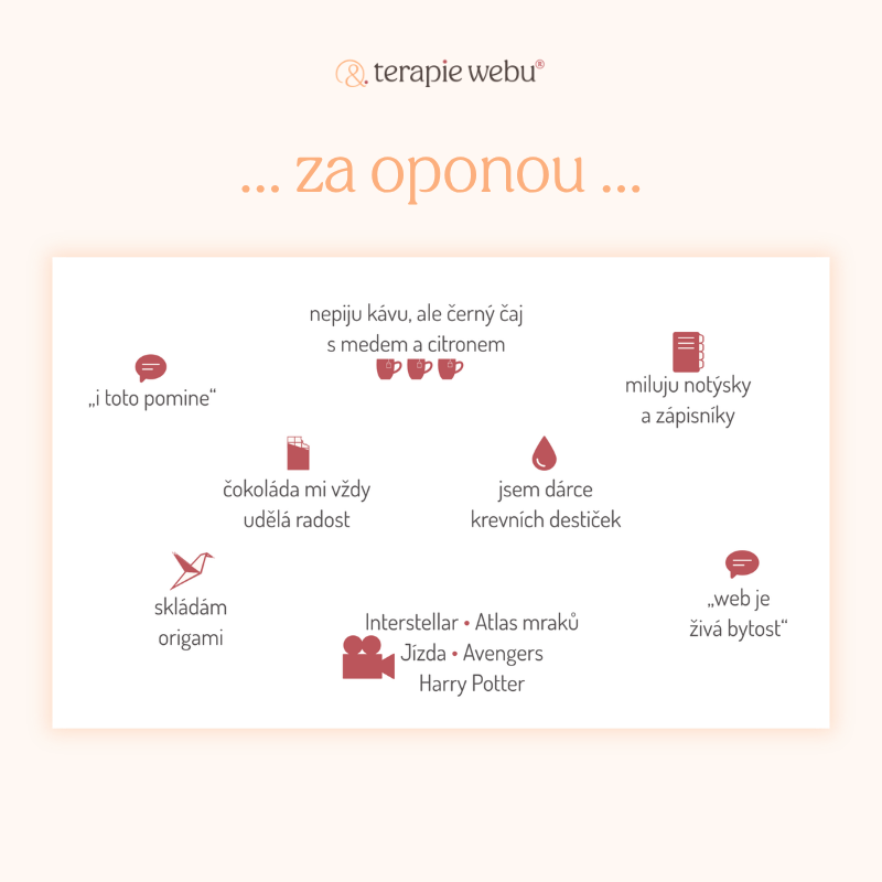 terapiewebu.cz - Štěpánka Horák Voborníková - tvorba webových stránek, redesign webu, webdesign, web pro podnikatelky, tvorba webu na míru, redesign webových stránek, webová strategie, UX web, branding webu, web pro služby, moderní webdesign, osobní web, web pro ženy podnikatelky
