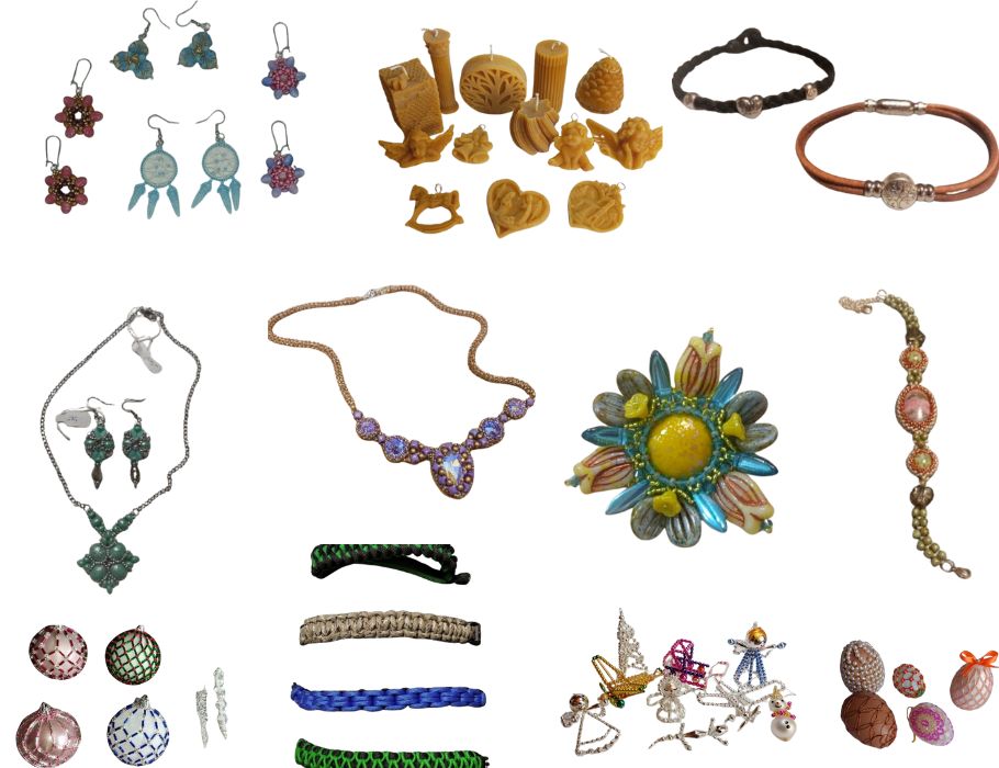 Anna Kočí - výroba bižuterie, macramé náramků a dekorací. Šperky, minerály, macramé náramky, sezónní ozdoby, dárkové předměty, výroba na přání, výrobky z včelího vosku.